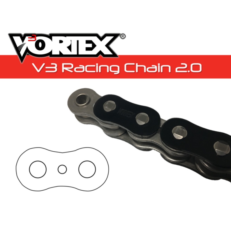 Vortex Racing V3 2.0 Chain 520SX3-116- Black