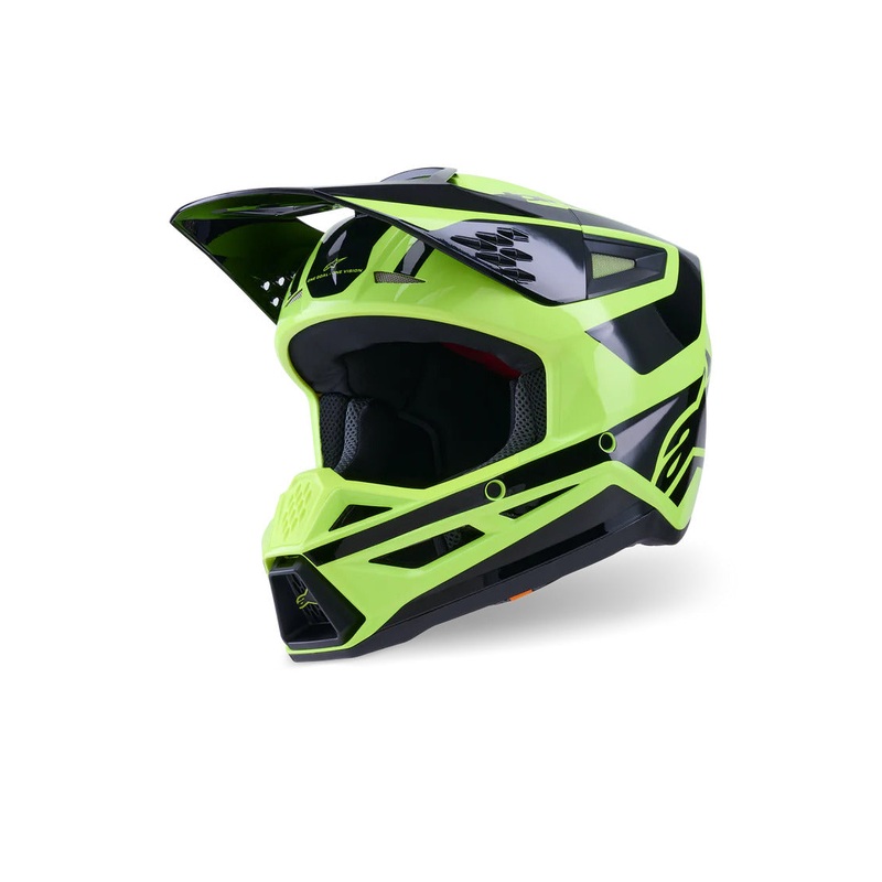 ALPINESTARS 2025 S-M3 HEAT HELMET – YELLOW FLUO BLACK GLOSSY XS