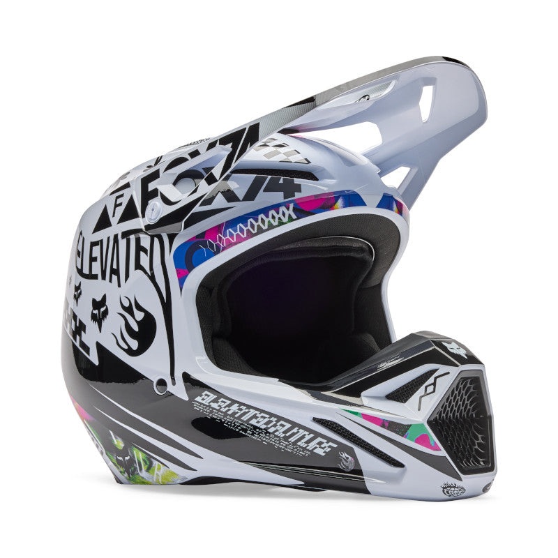 FOX 2026 V1 IMAGE COSMO HELMET – WHITE/BLACK XS