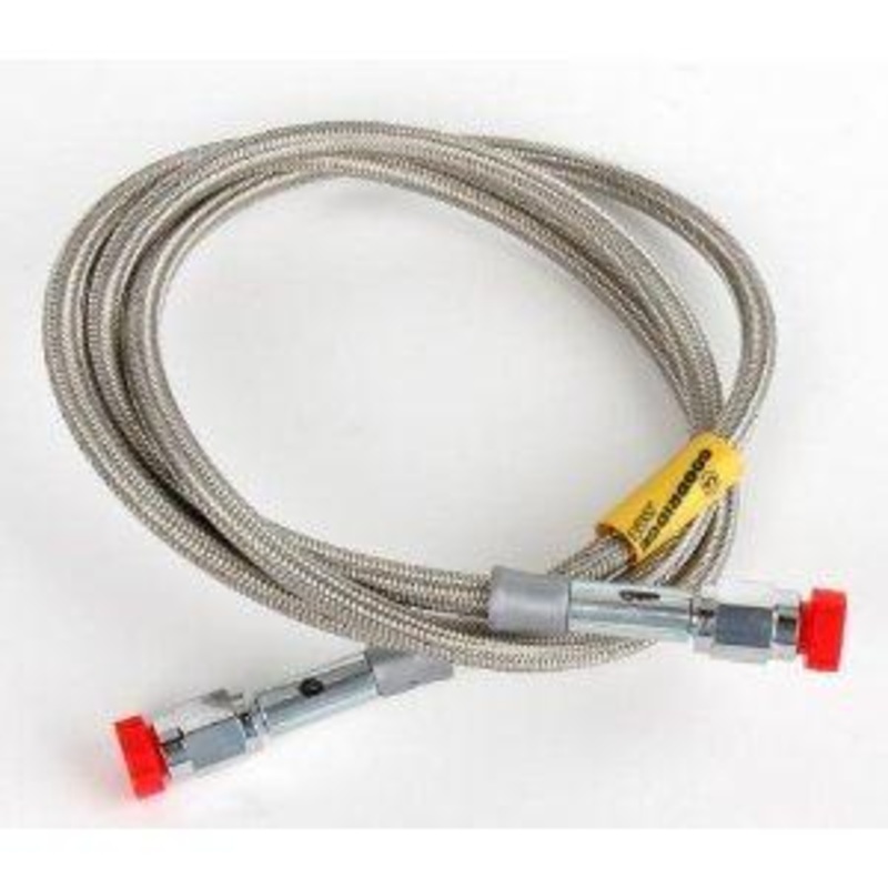 Goodridge Universal Clear Coat Brake Hose with Chrome Ends – 62in. 80362