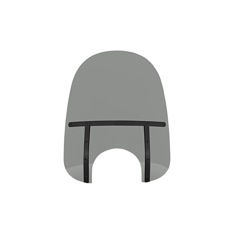 Memphis Shades Memphis Fats Windshield (9in. Cutout) – 21in. – Night Shades Black Smoke MEB38112