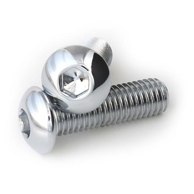 Drag Specialties Button-Head Bolts – 1/4in.-20 x 3/4in. MPB266