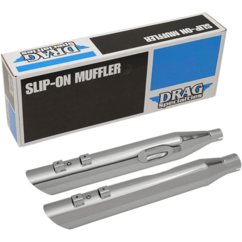 Drag Specialties Slashdown Slip-On Muffler – 3in. – Chrome 1801-1185