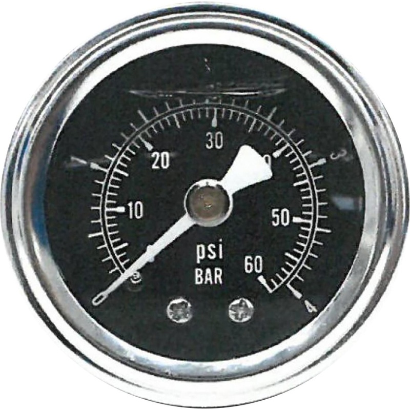 HardDrive Oil Pressure Gauge – 60 PSI – Black 169700