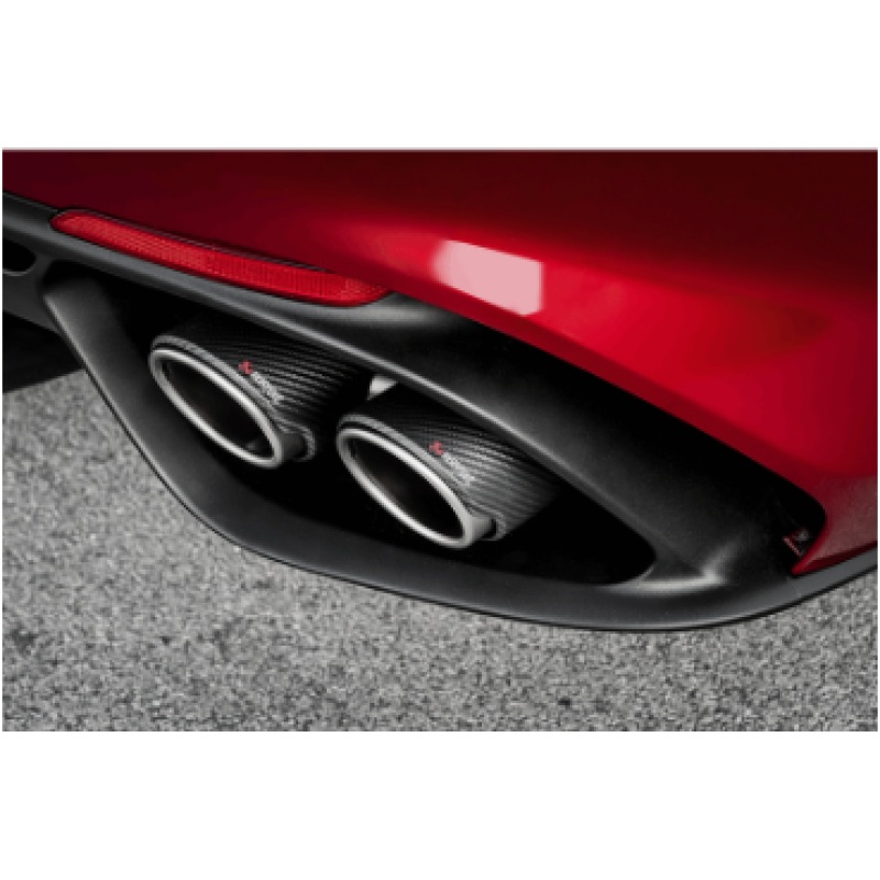 Akrapovic 17-19 Alfa Romeo Giulia Quadrifoglio Evolution Line Cat Back (Titanium)