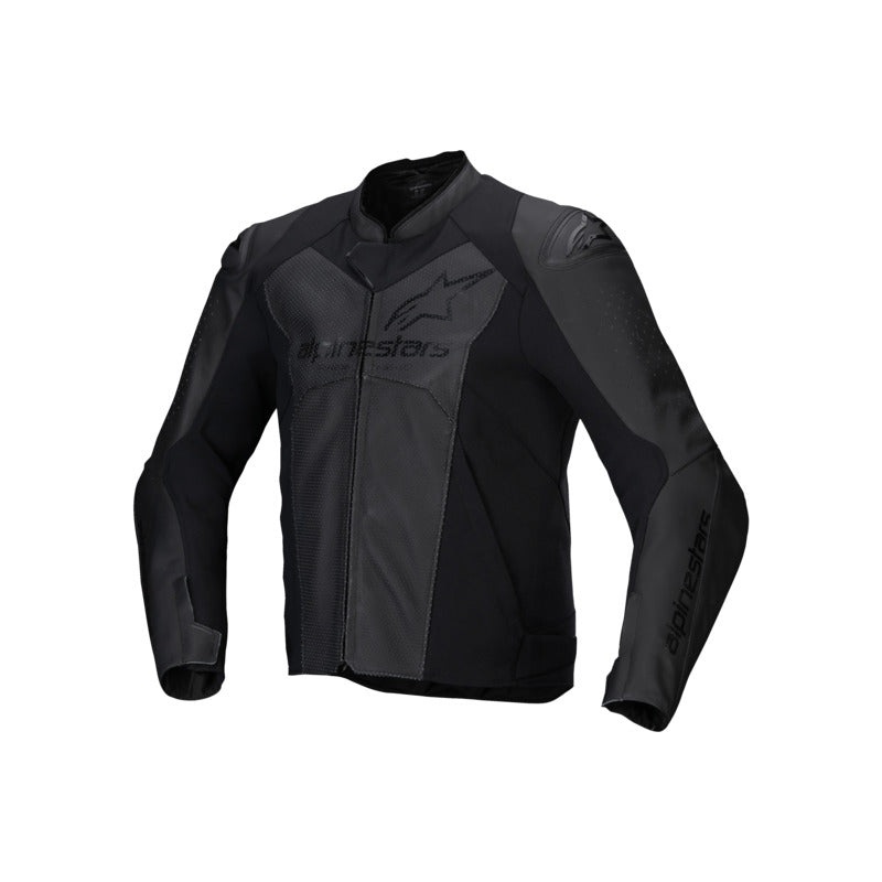 ALPINESTARS FASTER V3 AIRFLOW LEATHER JACKET – BLACK/BLACK 48