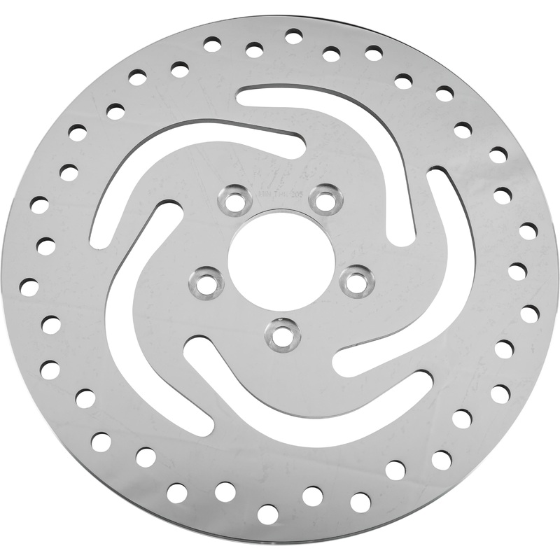 HardDrive Drilled Vented Rear Brake Rotor – Stainless Steel Polished 144315