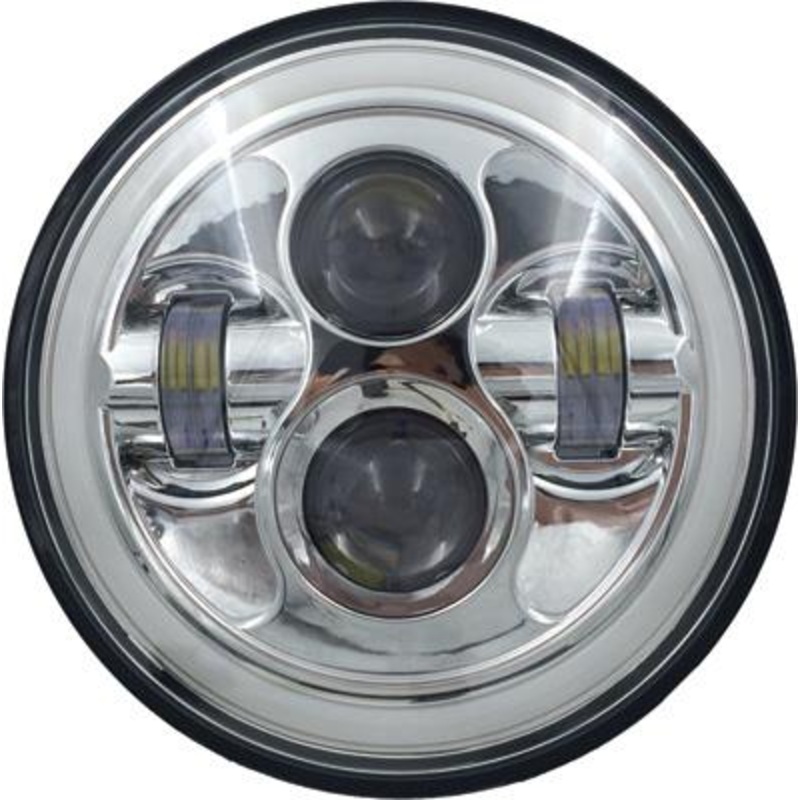 PathFinder 7in. High Definition LED Headlights – Chrome with Full Halo HD7MBC