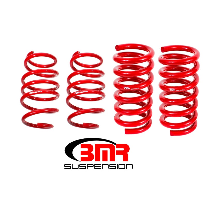 BMR 15-17 S550 Mustang Handling Version Lowering Springs (Set Of 4) – Red