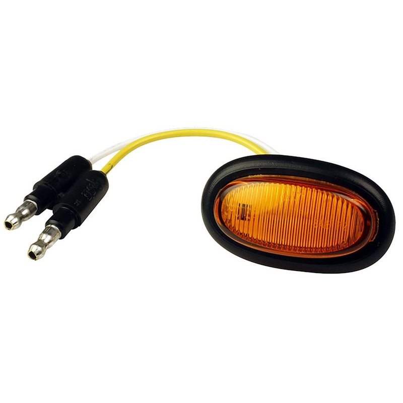 Grote Micronova LED Marker Light – Oval with Grommet – 2in. Wide – Amber 47963