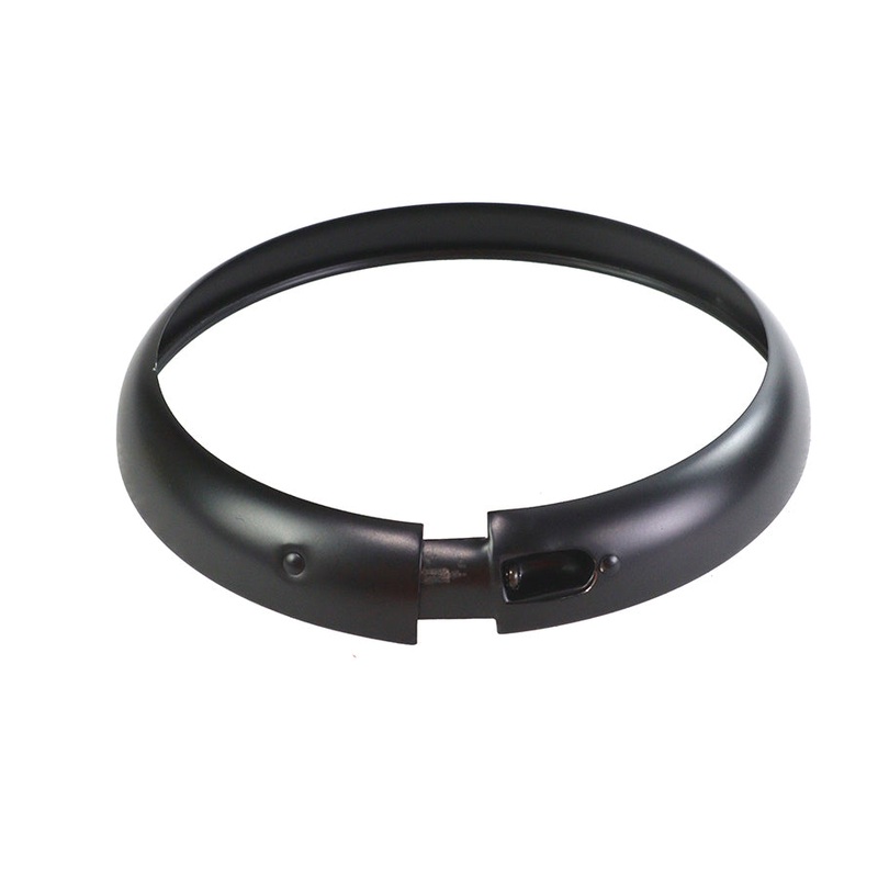 7″ Headlamp Black Outer Rim For Harley-Davidson Panhead