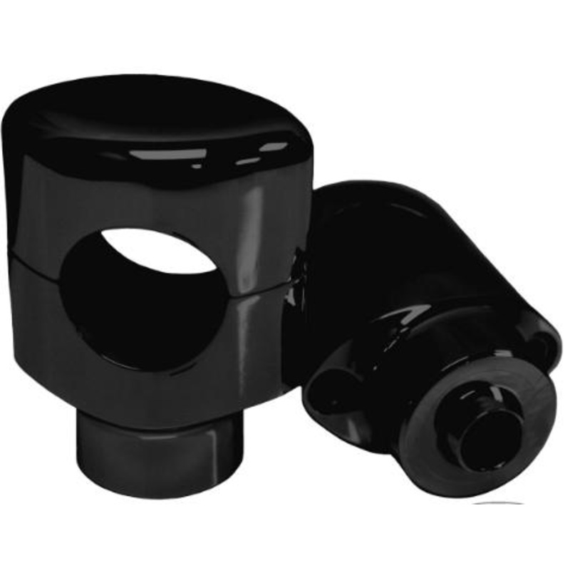 LA Choppers Smooth Riser for 1in. Handlebar – 1-1/2in. Tall – Black LA-7402-01B