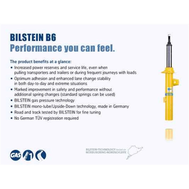 Bilstein B6 16-17 Fiat 500X 4WD Rear Left Suspension Strut Assembly