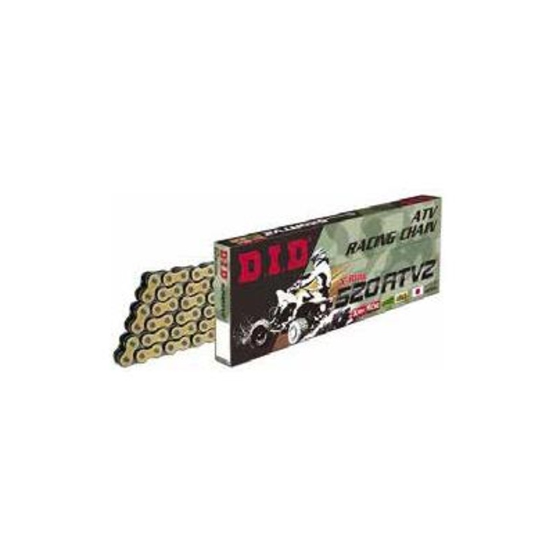D.I.D 520 ATV2 X-Ring Chain – 100 Links – Gold D18520ATV2100