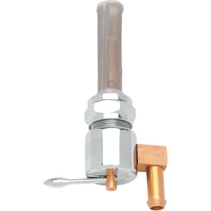 Drag Specialties Fuel Petcock – 22mm – Down Facing – Chrome 03-0074