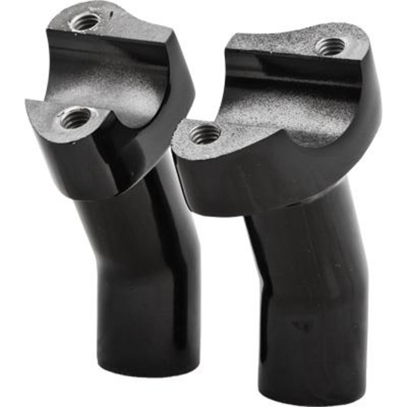 HardDrive Forged Pullback Handlebar Risers – 5-1/2in. Rise – Black H57-6075BF-5.5
