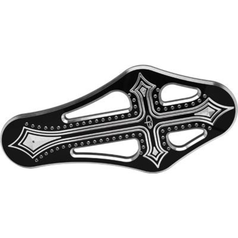 Precision Billet Darkside Rider Billet Floorboards – Black DRK-410-BG0-BLK