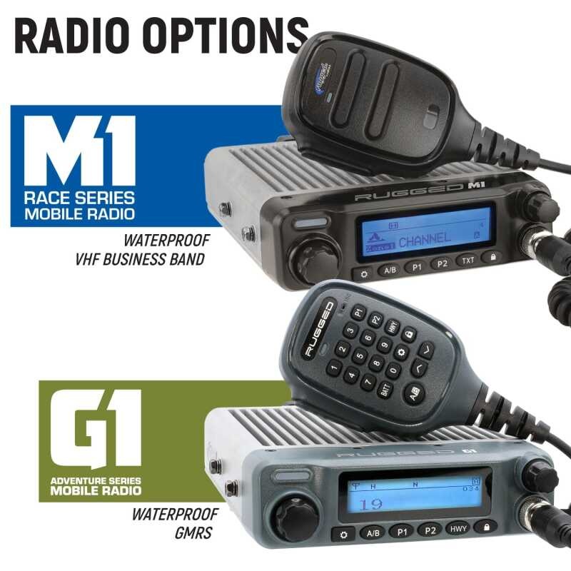 Rugged Rad Kawasaki Teryx KRX Complete Comm Kit w/ BTI and 2-Way – STX Stereo / G1 GMRS / Dash Moun