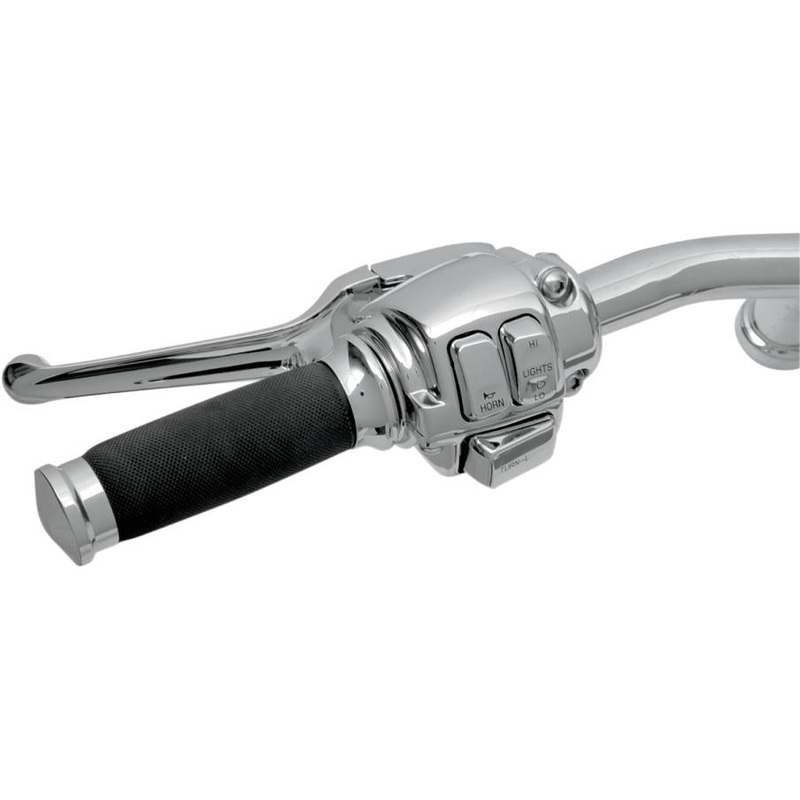 Drag Specialties Chrome Handlebar Control Kit with Mechanical Clutch with Switch H07-0751AK