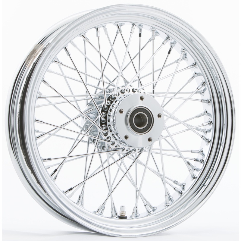 HardDrive 576-04165 Fr 60-Spk Dd Chrome 16×3.5 Wide-Hub 3/4″ Axl 00 Ltr