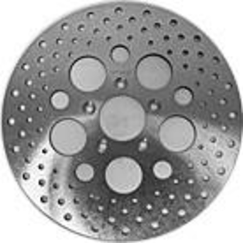 HardDrive Drilled Vented Front Brake Rotor – 5 point S/S Pol. 144604
