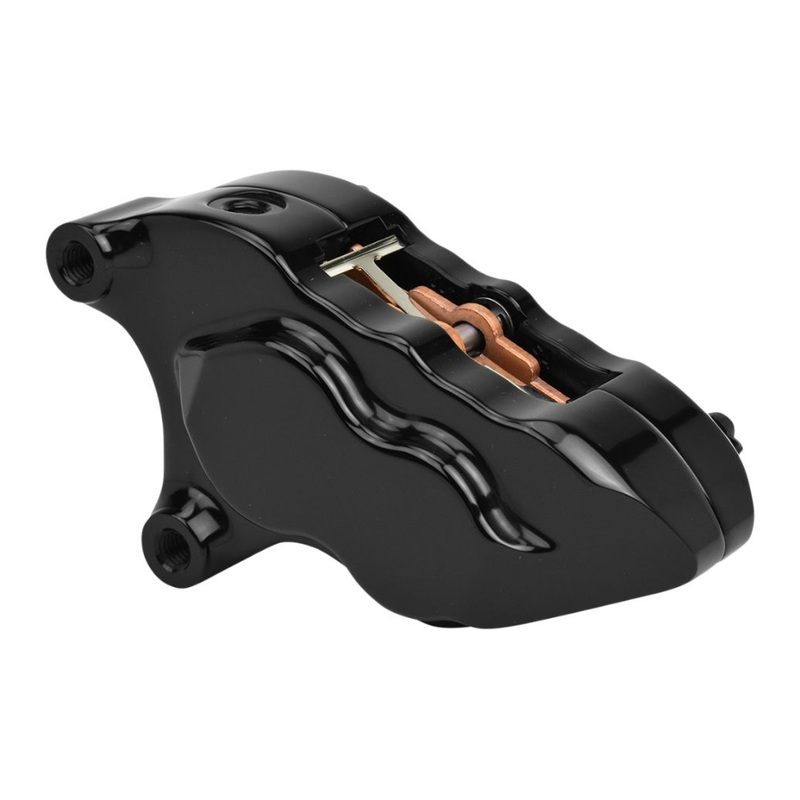 Hawg Halters Inc Direct Bolt-On 4 Piston Front Left Brake Caliper – Black LHSAB5018