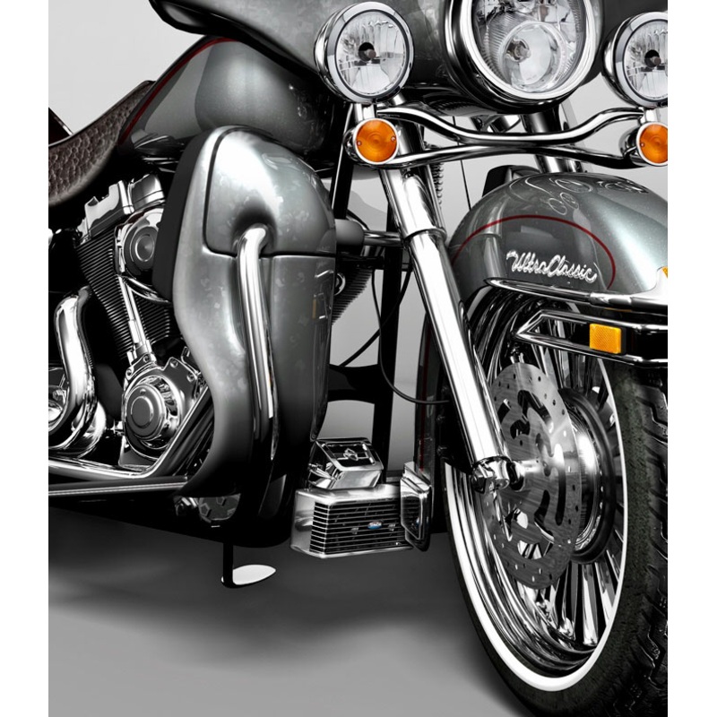 Ultra Cool 56-7220 Front Mount Oil Cooler Evo/Tc Touring `94-08  Chrome