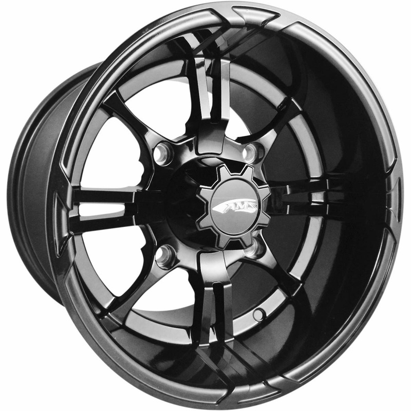 AMS Roll N 108 Cast Aluminum Wheel – 14×10 – 5.5+4.5 Offset – 4/156 – Matte Black 0230-0860