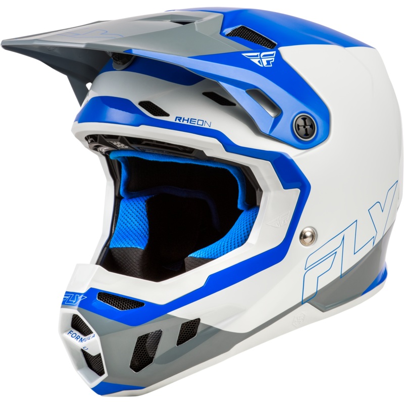 Fly Racing 73-4354YL Youth Formula Cc Glide Helmet Blue/Light Grey/Grey Yl