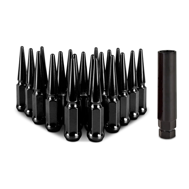 Mishimoto Steel Spiked Lug Nuts M12x1.5 20pc Set – Black