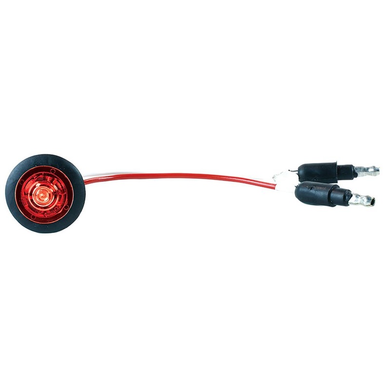 Grote Micronova LED Marker Light – Round with Grommet – 1.1in. Wide – Red 49322