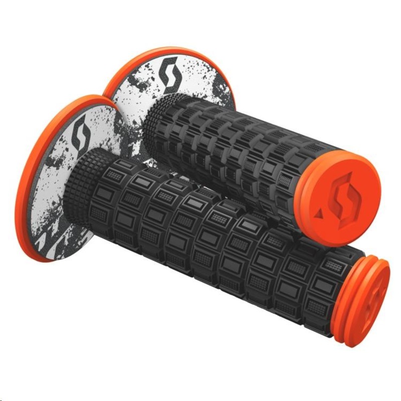 Scott USA Mellow ATV Grips – Black/Neon Orange 269305-5039