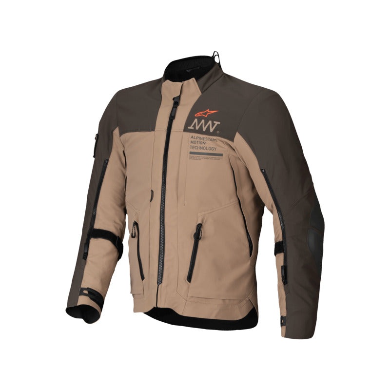 ALPINESTARS AMT8 STRETCH DRYSTAR XF JACKET – DARK BROWN/DARK KHAI S