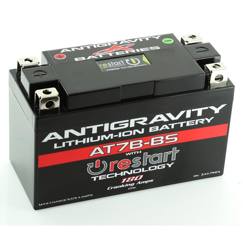 Antigravity Batteries RE-START Lithium-Ion Battery – AT7B Case Style AG-AT7B-BS-RS