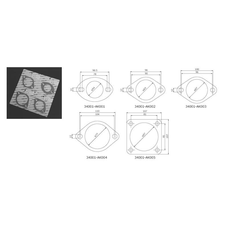 HKS Gasket 65mm Universal EX (2pcs)