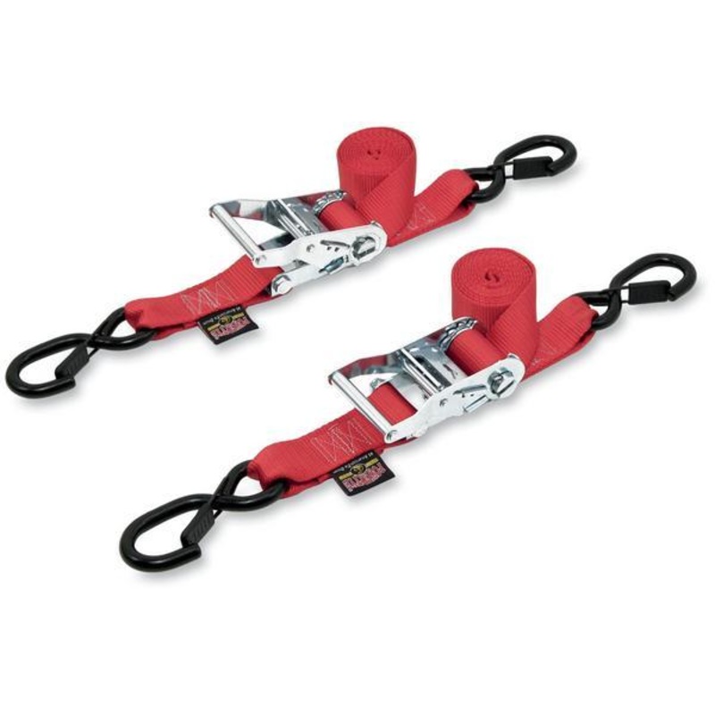 Powertye 1-1/2in. Ratchet with Safety Latch Hooks – Red 30571-S