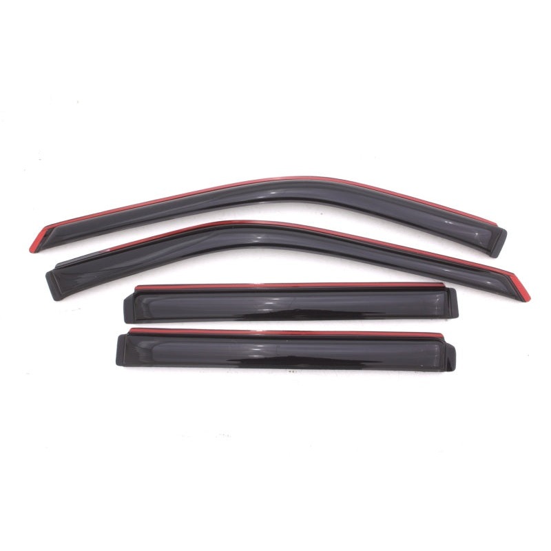 AVS 11-18 Ford Explorer Ventvisor In-Channel Front & Rear Window Deflectors 4pc – Smoke