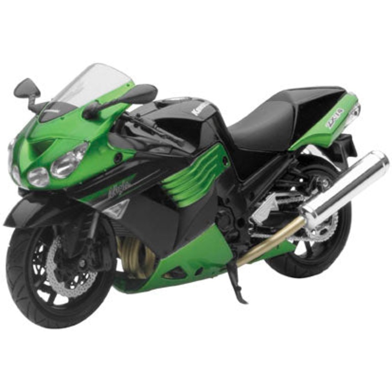 New Ray Toys Street Bike 1:12 Scale Motorcycle – Kawasaki Zx-14 2011 – Green 57433B