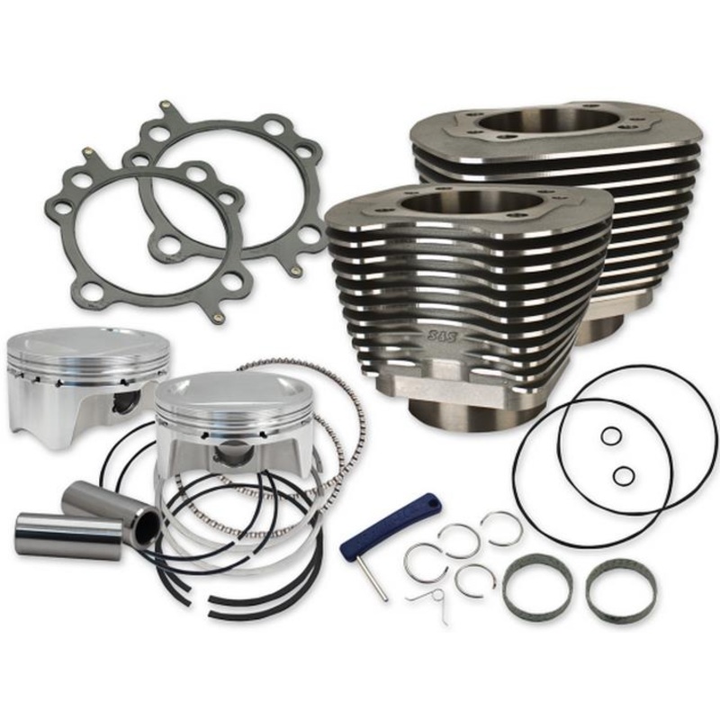 S&S Cycle 107in. Big Bore Kit – Black Powder-coat 910-0500