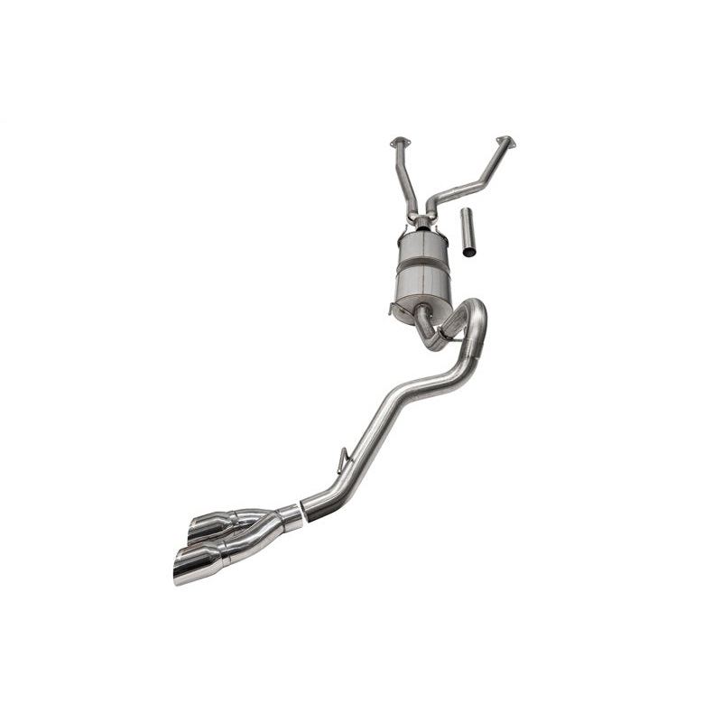 Corsa 22-25 Toyota Tundra 4WD 3in Sport Cat-Back Side Exit Exhaust System w/ Twin 4in Polished Tips