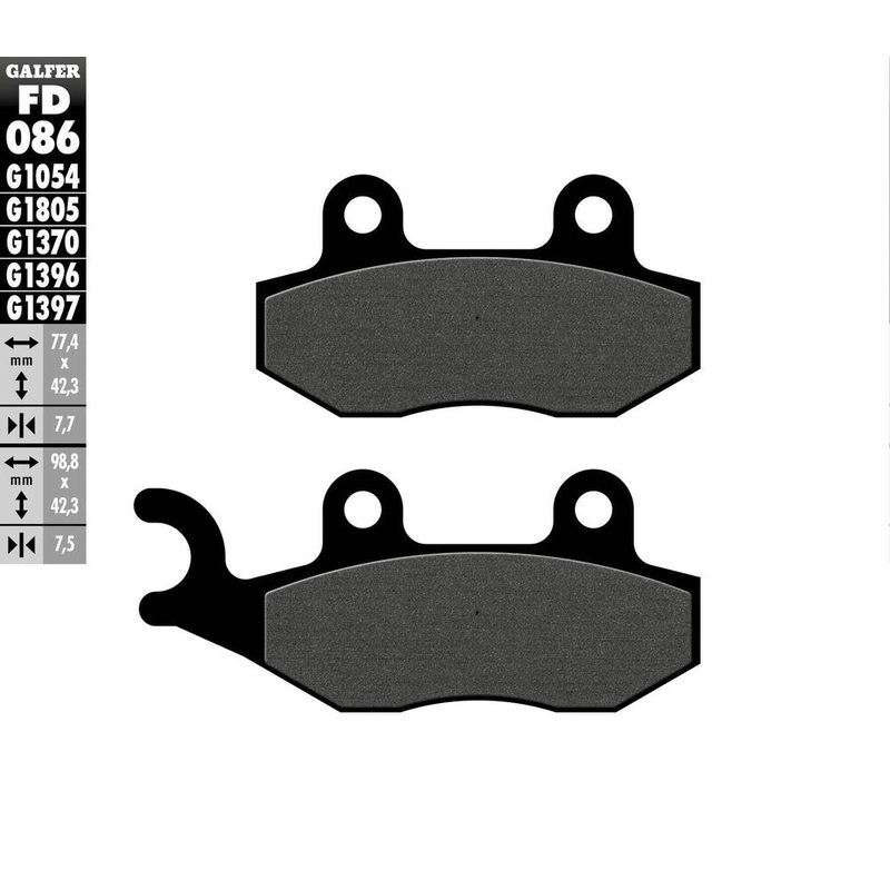 Galfer Brakes Semi-Metallic Brake Pads FD086G1054