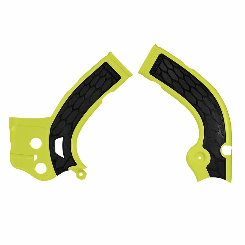 Acerbis X-Grip Frame Guards – Yellow/Black 2630531017