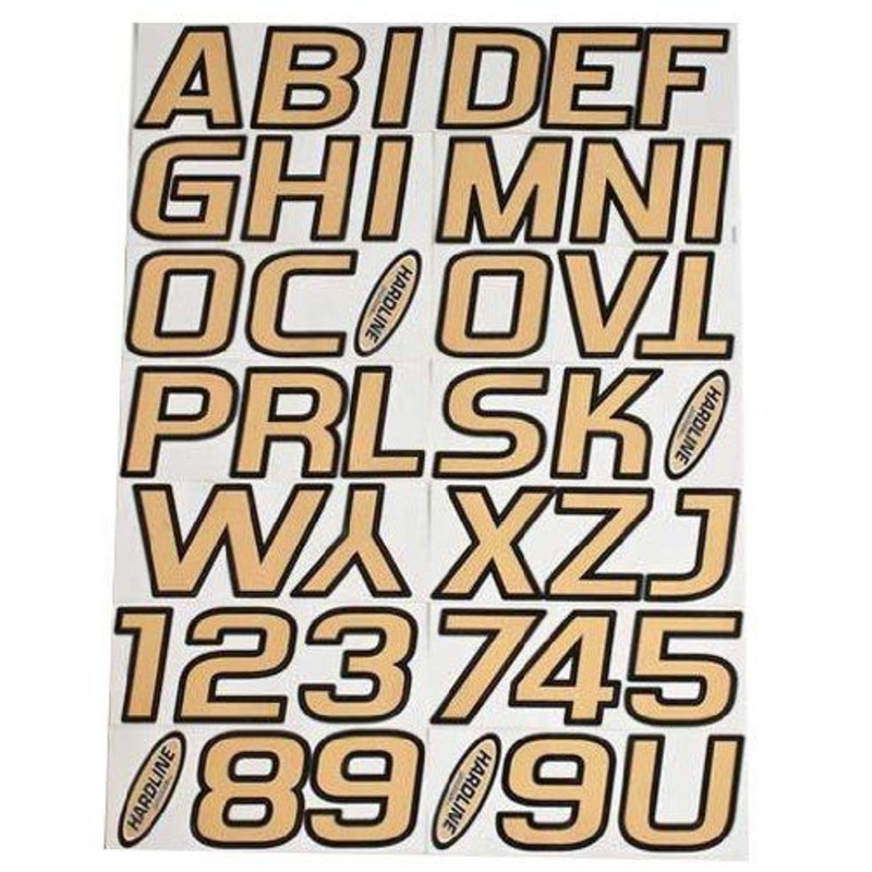 Hardline Series 700 Registration Kit – White/Black with Outline WHBLK700