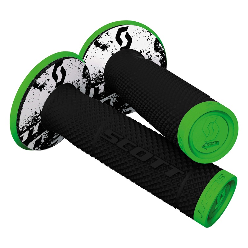 Scott USA SX II MX Grips – Tattoo 2 – Neon Green/Black 219624-4376