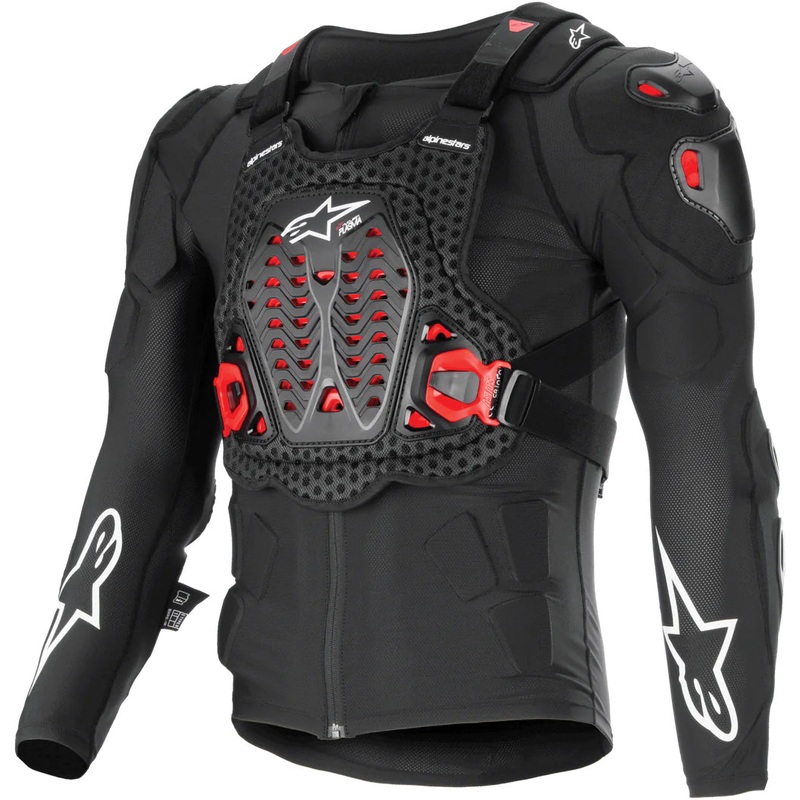 alpine star 482-00077L Bionic Xtr Plasma Protection Jacket Black/Red/White Lg