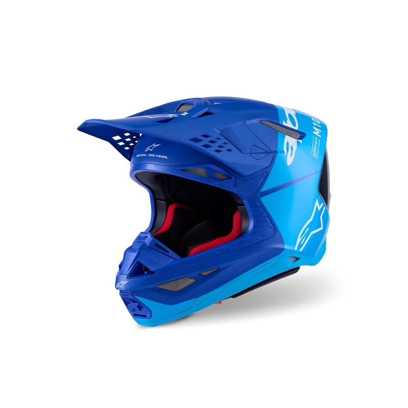 ALPINESTARS 2026 SUPERTECH S-M10 FLOOD HELMET – MET BLUE MED BLUE BLACK CARBON M&G XS