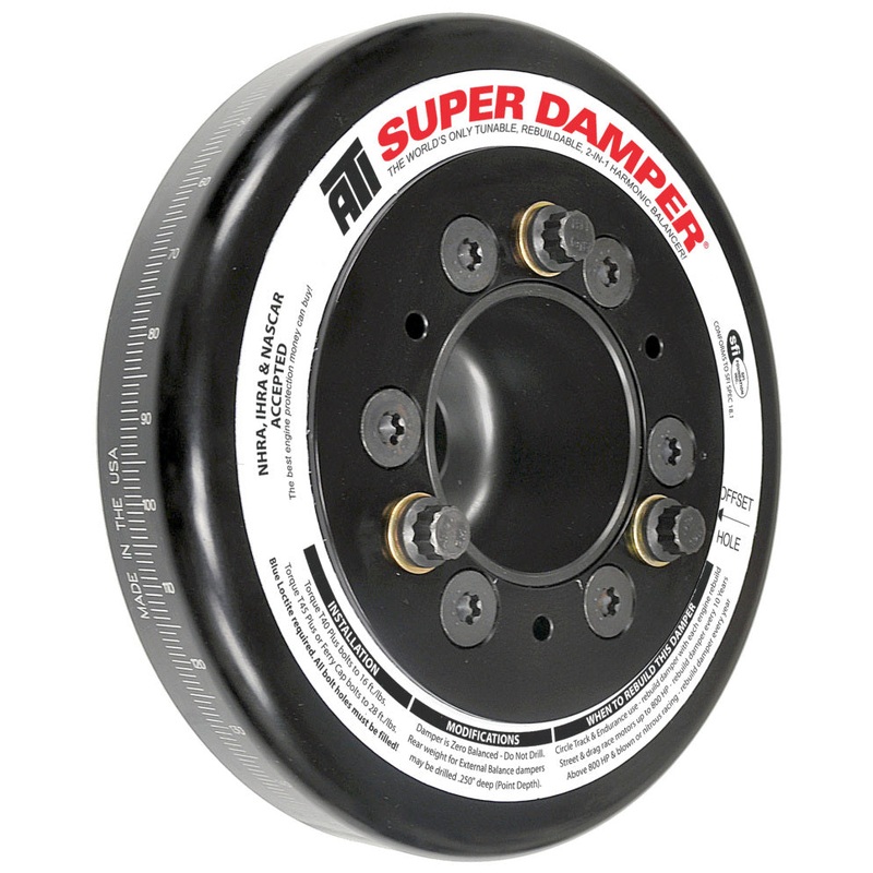 ATI Damper – 7.074in – Alum – Honda B – Race Damper – 4 Grv Steel Hub – 2 Ring