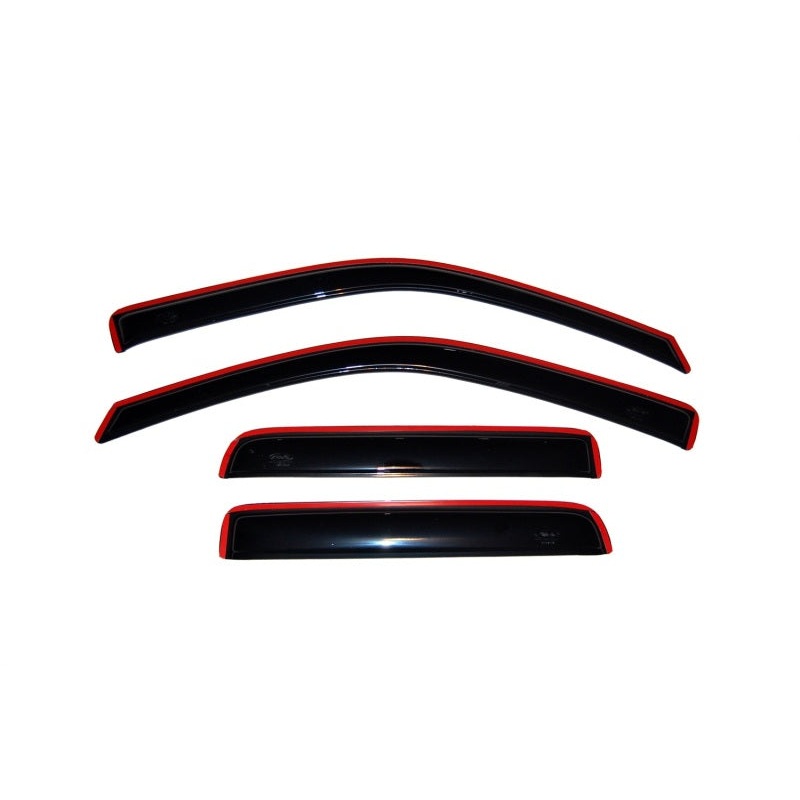 AVS 04-12 Chevy Colorado Crew Cab Ventvisor In-Channel Front & Rear Window Deflectors 4pc – Smoke