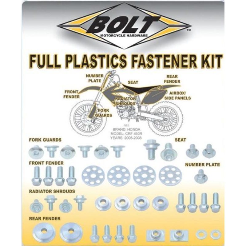 Bolt MC Hardware Full Plastic Fastener Kit SUZ-1800004