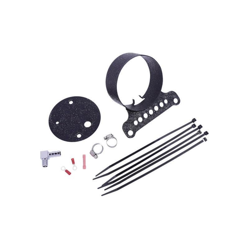 Drag Specialties Gauge Bracket – Single – Wrinkle Black 2210-0546